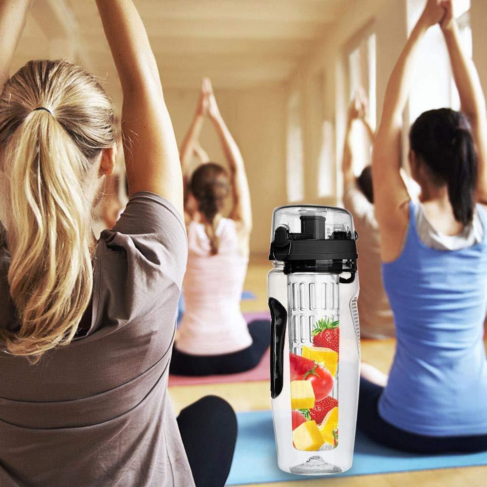 Gourde Infuseur de Fruits 1L – Bouteille Sport Étanche & Sans BPA