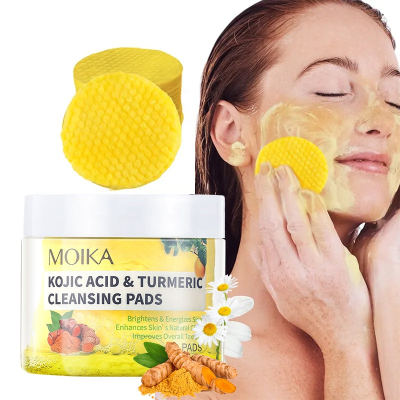 Pads nettoyants MOIKA à l’acide kojique et au curcuma