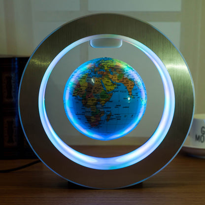 🌍 Lampe Globe LED Flottant – Carte du Monde en Lévitation Magnétique