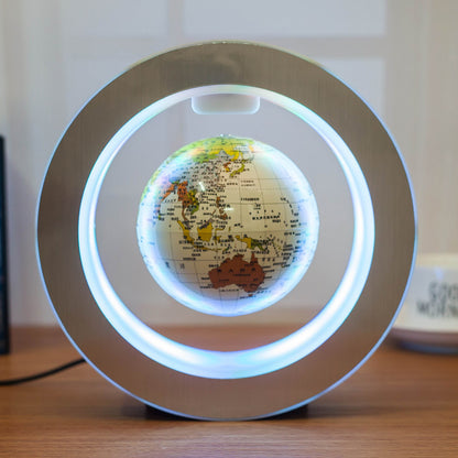 🌍 Lampe Globe LED Flottant – Carte du Monde en Lévitation Magnétique