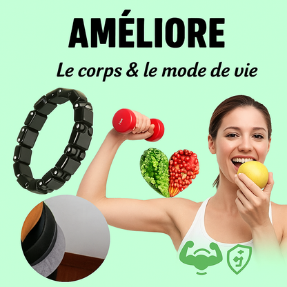 🔗 Bracelet Anti-Tabac Magnétique en Pierre Naturelle – Unisexe