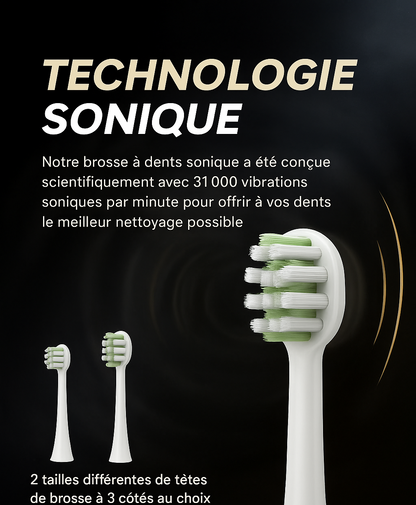 Brosse à dents sonique originale à triple poils