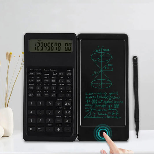 Calculatrice Scientifique 2-en-1 avec Tablette d’Écriture LCD
