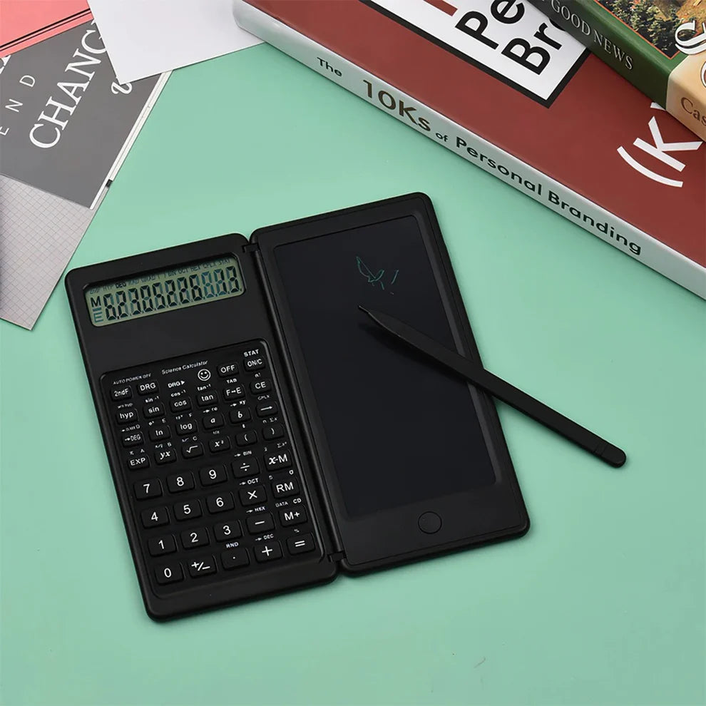 Calculatrice Scientifique 2-en-1 avec Tablette d’Écriture LCD