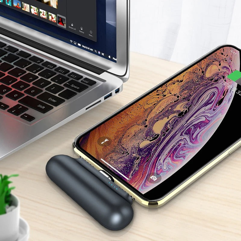Mini Batterie Externe Magnétique Portable – Charge Rapide & Universelle