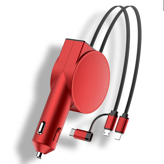 Chargeur de voiture rapide avec câbles 60W