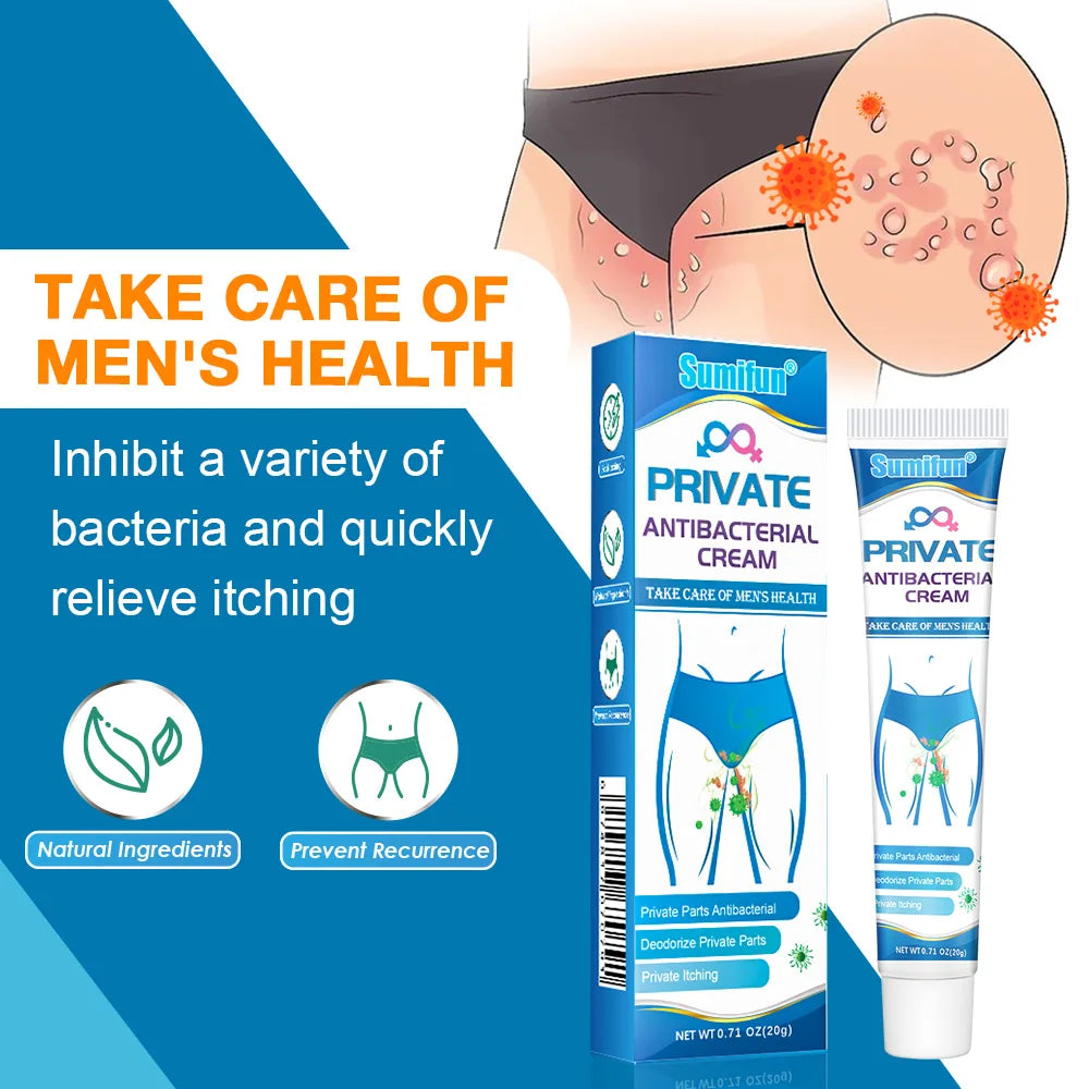 🌿 Crème Antibactérienne Contre l’Eczéma pour Homme – 20g
