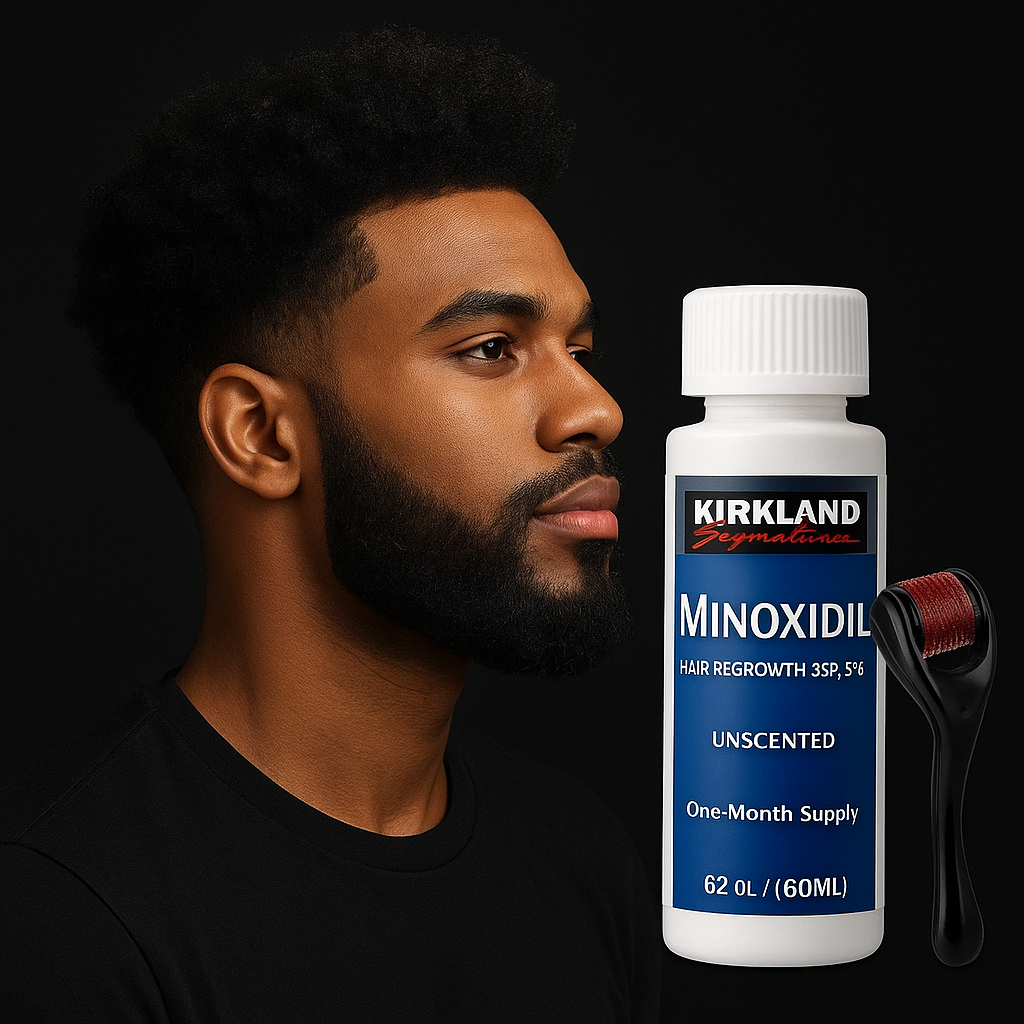 Sérum Minoxidil & Dermaroller – Repousse Capillaire Rapide et Naturelle