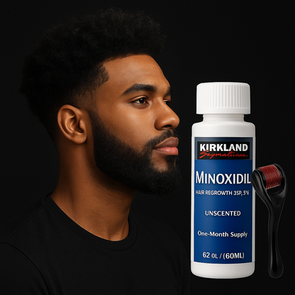 Sérum Minoxidil & Dermaroller – Repousse Capillaire Rapide et Naturelle
