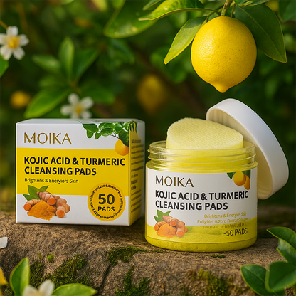 Pads nettoyants MOIKA à l’acide kojique et au curcuma