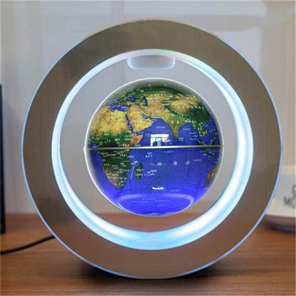 🌍 Lampe Globe LED Flottant – Carte du Monde en Lévitation Magnétique
