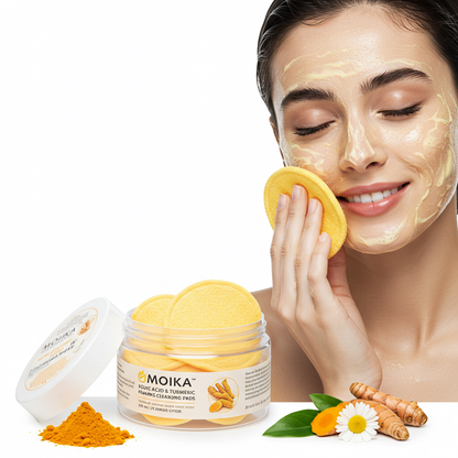 Pads nettoyants MOIKA à l’acide kojique et au curcuma