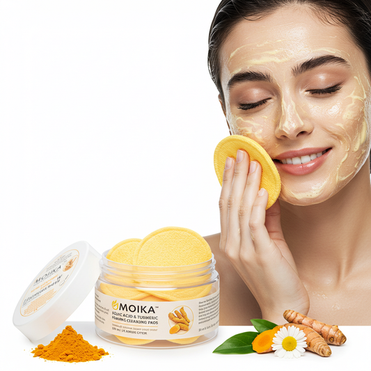 Pads nettoyants MOIKA à l’acide kojique et au curcuma